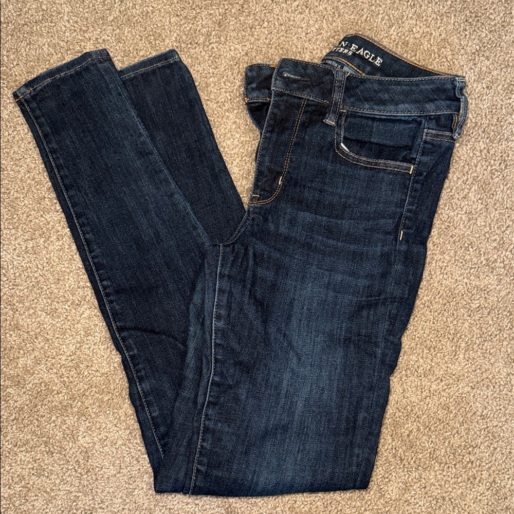 American Eagle Outfitters Women's  Skinny Jeans size 4 long Super super stretch